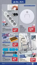 Gazetka promocyjna Aldi Nord - Von Montag - Gazetka - ważna od 27.09 do 27.09.2025 - strona 27 - produkty: auer, Bad, batterie, Bau, dell, eis, elle, gin, klapptritt, küche, lachs, LG, Mode, Rauch, Ria, riegel, ring, steckdose, Steckdosenleiste, Ti, tisch, tragegriff, werkzeug, ZTE