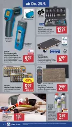 Gazetka promocyjna Aldi Nord - Von Montag - Gazetka - ważna od 27.09 do 27.09.2025 - strona 28 - produkty: aust, batterie, batterien, Bau, baumwolle, Baustoffe, dell, elle, Fußmatte, Germ, gin, Holz, Lampe, latte, LG, Mode, panasonic, Rauch, Ria, Sport, teller, thermometer, Ti, wolle, ZTE
