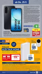 Gazetka promocyjna Aldi Nord - Von Montag - Gazetka - ważna od 27.09 do 27.09.2025 - strona 29 - produkty: akku, aldi, aldi talk, alkohol, auto, Bau, Betriebssystem, buch, decke, Dual SIM, eis, erde, frontkamera, Germ, gin, hardware, hauptkamera, kamera, LG, medion, microsd, Nike, reis, ring, Router, rum, rwe, salz, Seife, sim, Soda, Software, Ti, usb, wasser, ZTE