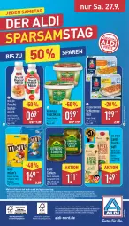 Gazetka promocyjna Aldi Nord - Von Montag - Gazetka - ważna od 27.09 do 27.09.2025 - strona 36 - produkty: aldi, aus der tiefkühlung, auto, brut, butter, eis, Elektro, filet, flasche, frischkäse, frucht, fruchtsaft, fruchtsäfte, gin, HP, Käse, kerrygold, Kühne, Laufen, magazin, mars, milch, Müller, papier, saft, säfte, telefon, Ti, ZTE
