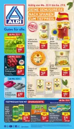 Gazetka promocyjna Aldi Nord - Von Montag - Gazetka - ważna od 27.09 do 27.09.2025 - strona 5 - produkty: aldi, alkohol, Artischocken, aus der tiefkühlung, balisto, beutel, bier, eis, getränk, gin, gösser, gulasch, Hausschuhe, jamón serrano, kartoffel, Käse, käsescheiben, milka, milkana, natur, nuss, radler, reis, rind, rinder, rindergulasch, Schmelzkäse, schmelzkäsezubereitung, schuhe, serrano, tafeltrauben, Tapas, Ti, tiefpreis, tisch, tortilla, trauben, up2fashion, ZTE