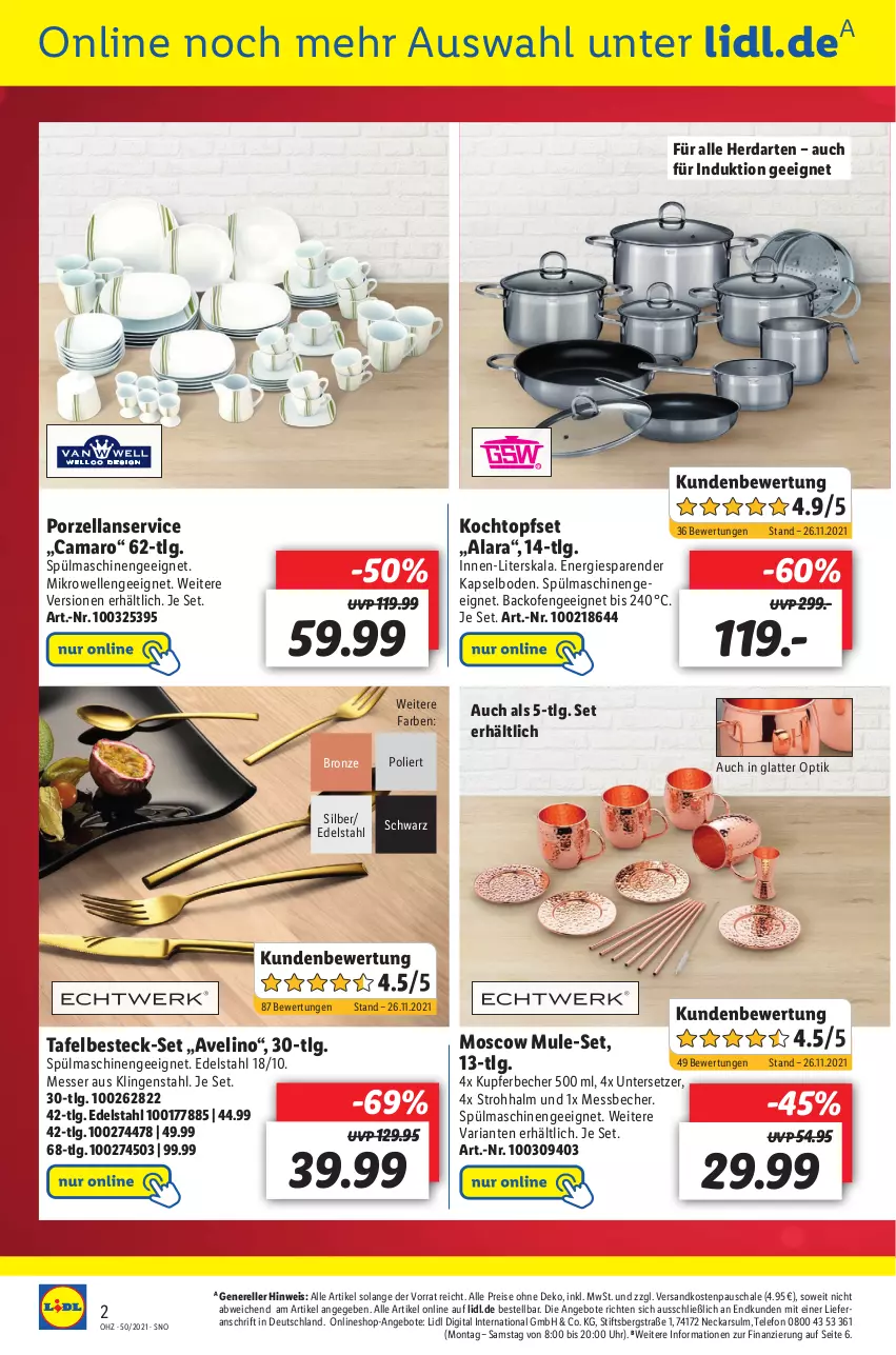 Aktueller Prospekt Lidl - Wochen-Highlights im Onlineshop - von 13.12 bis 19.12.2021 - strona 2