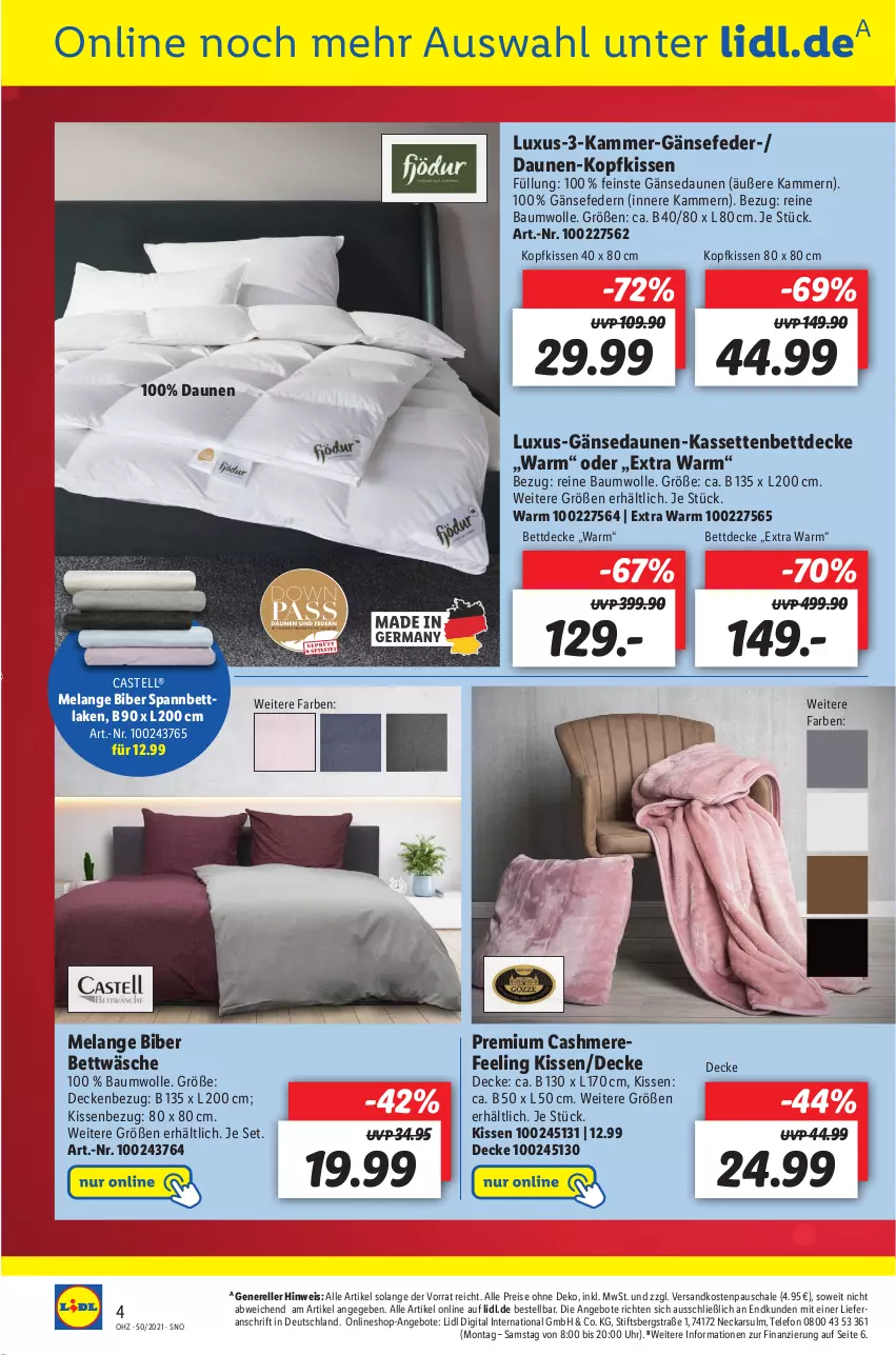 Aktueller Prospekt Lidl - Wochen-Highlights im Onlineshop - von 13.12 bis 19.12.2021 - strona 4