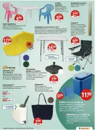 Gazetka promocyjna Vmarkt - Prospekte - Gazetka - ważna od 14.05 do 14.05.2025 - strona 17 - produkty: akku, angebot, angebote, armlehnen, Bad, bambus, braun, Campingtisch, eis, fisch, fische, Garten, Gartenfackel, getränk, getränke, HP, Kinder, kühlakku, kühlakkus, kühltasche, latte, lebensmittel, LG, Ria, schirme, schirmständer, schrauben, stapelstuhl, stuhl, Tasche, Ti, tisch, tischplatte, tragegriff, tragetasche, wasser