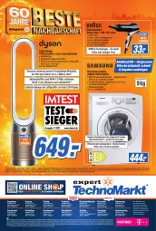 Gazetka promocyjna Expert Technomarkt - Prospekte - Gazetka - ważna od 03.05 do 03.05.2022 - strona 14 - produkty: abholpreise, addwash, alle preise sind abholpreise, consors finanz, Diesel, Dyson, Egger, eis, elle, Germ, haartrockner, leine, LG, Luftreiniger, mastercard, Ofen, reiniger, Reinigung, reis, ring, rwe, Ti, Trockner, trommel, ventilator, waschmaschine, wasser