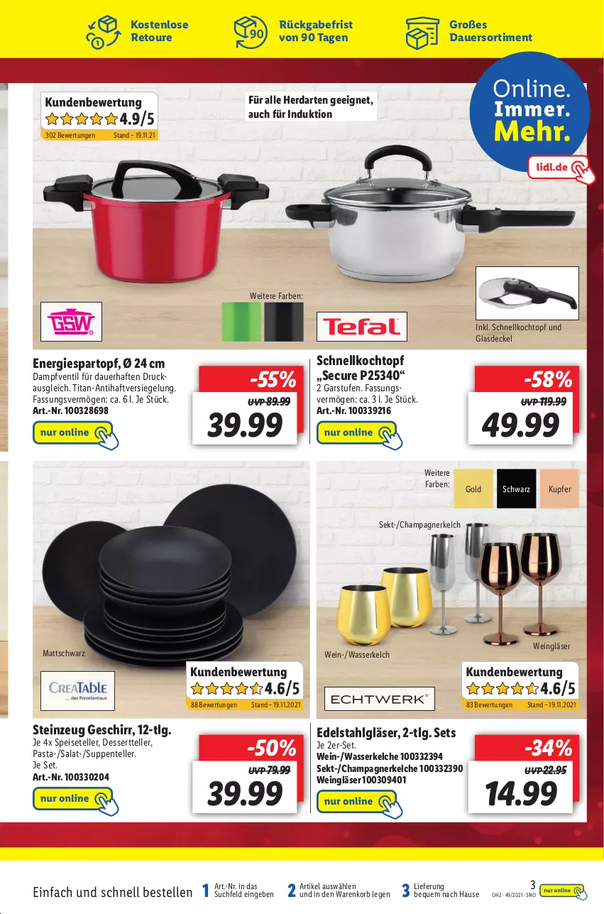 Aktueller Prospekt Lidl - Wochen-Highlights im Onlineshop - von 06.12 bis 12.12.2021 - strona 3