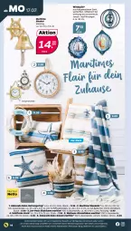 Gazetka promocyjna Netto - Woche 29 - Gazetka - ważna od 22.07 do 22.07.2023 - strona 14 - produkty: auer, batterie, batterien, Bau, baumwolle, erde, Holz, kissen, korb, Ria, ring, sitzkissen, strandlaken, Ti, uhr, wanduhr, wolle, ZTE