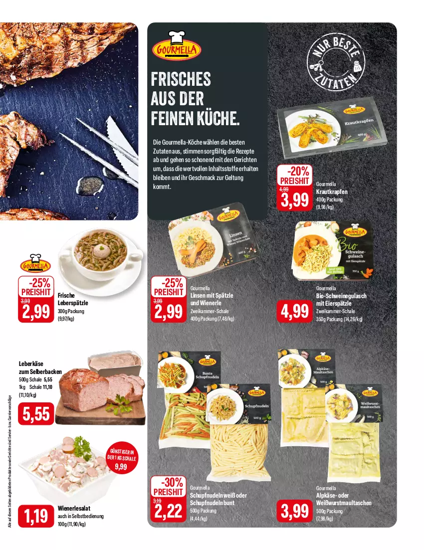 Aktueller Prospekt Feneberg - Prospekte - von 07.03 bis 09.03.2024 - strona 3 - produkty: bio, eier, eierspätzle, eis, garnier, gulasch, Käse, Kraut, küche, leberkäs, leberkäse, linsen, mac, maultaschen, nudel, nudeln, reis, rezept, rezepte, salat, Schal, Schale, schwein, schweine, schweinegulasch, Tasche, taschen, Ti, wein, weine, Weißwurst, wiener, wurst