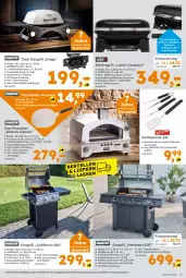 Gazetka promocyjna  - Gazetka - ważna od 23.03 do 23.03.2024 - strona 7 - produkty: Bau, besteck, besteck-set, edelstahl, eis, Elektro, gabel, gasgrill, grill, grillfläche, grillrost, Ofen, piezo-zündung, pizza, Pizzaofen, reis, Ria, schlauch, thermometer, Ti, tisch