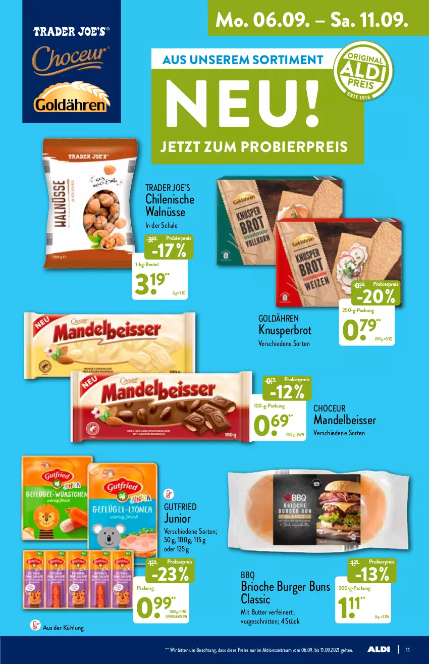 Aktueller Prospekt Aldi Nord - Aldi-Vorschau - von 06.09 bis 11.09.2021 - strona 11