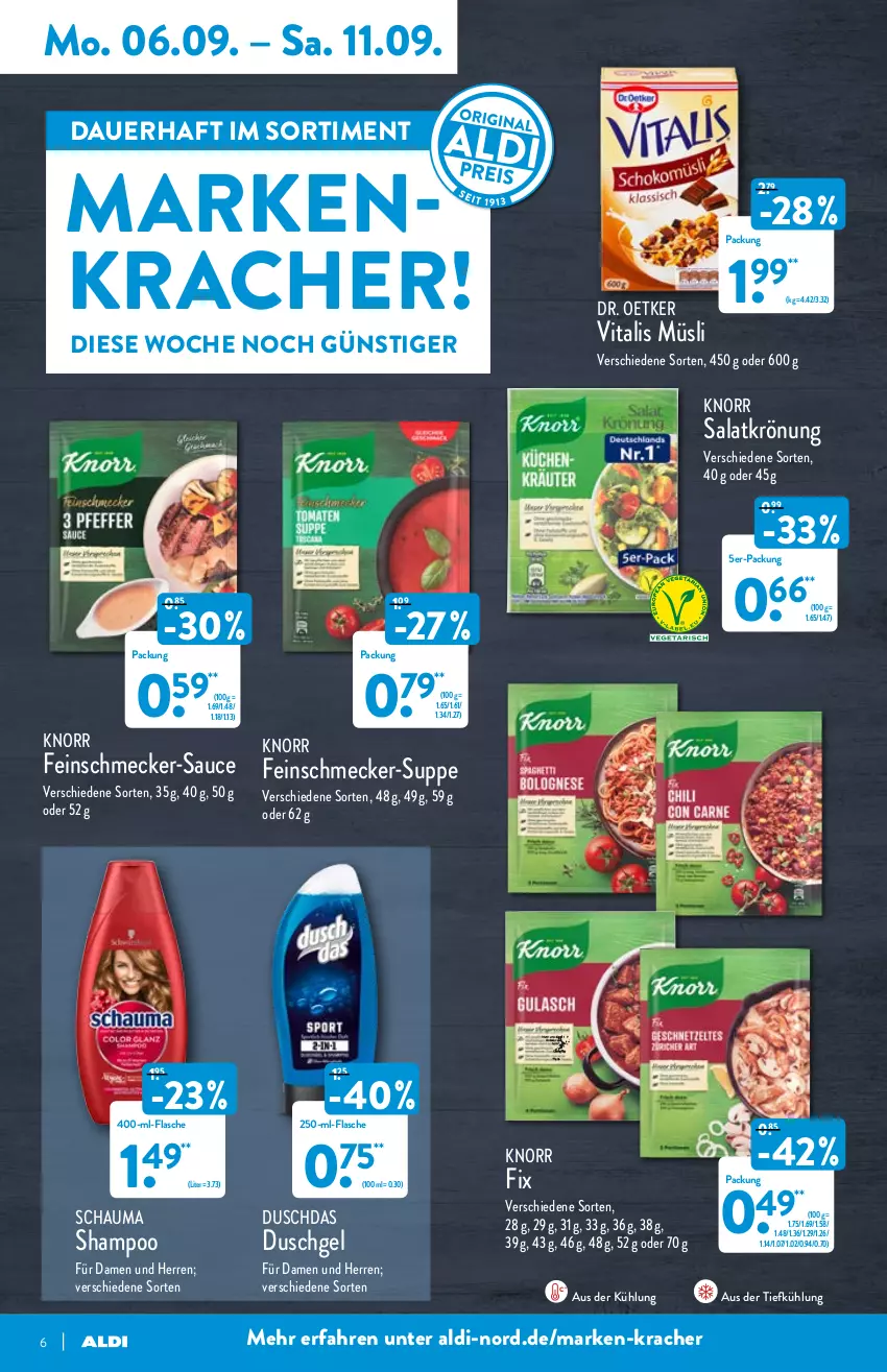 Aktueller Prospekt Aldi Nord - Aldi-Vorschau - von 06.09 bis 11.09.2021 - strona 6