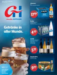 Gazetka promocyjna Getraenke Hoffmann - Prospekte - Gazetka - ważna od 28.05 do 28.05.2022 - strona 1 - produkty: Alwa, bier, burgunder, eis, getränk, getränke, grauburgunder, kräuter, kräuterlikör, kuemmerling, likör, Meister, merl, mineralwasser, natürliches mineralwasser, rwe, spätburgunder, Ti, wasser, wein