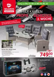 Gazetka promocyjna Selgros - Nonfood - Gazetka - ważna od 18.05 do 18.05.2022 - strona 1 - produkty: aluminiumgestell, arlo, batterie, batterien, deo, eis, Garten, glasplatte, latte, LG, monte, quad, Quadro, Quadrocopter, reis, rückenlehne, sessel, Sofa, Ti, tisch