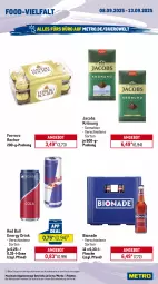 Gazetka promocyjna Metro - Wochen-Angebote Gastro - Gazetka - ważna od 13.09 do 13.09.2025 - strona 13 - produkty: angebot, bertolli, beutel, bio, bionade, braun, coupon, dressing, drink, energy drink, ferrero, Ferrero Rocher, flasche, getränk, getränke, gin, jacobs, jacobs krönung, Kühne, Metro, olive, oliven, olivenöl, olivenöl extra, Palette, red bull, rohrzucker, salat, salatdressing, suppe, suppen, Ti, zucker
