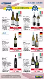 Gazetka promocyjna Metro - Wochen-Angebote Gastro - Gazetka - ważna od 13.09 do 13.09.2025 - strona 15 - produkty: ananas, angebot, aperitif, aprikose, beere, beeren, blume, blumen, corona, ecco, eis, elle, ente, flasche, frizzante, frucht, früchte, früchten, getränk, getränke, Käse, kräuter, kräutern, leitz, limette, mac, mandel, mandeln, Metro, metro gastro, Mett, mezzacorona, monte, nuss, Palette, perla, pfirsich, Pinot, pinot grigio, prosecco, Rauch, reis, Ria, riesling, sekt, sim, Ti, tiefpreis, valdo, vanille, wein, zitrone