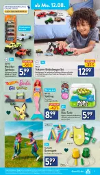 Gazetka promocyjna Aldi Nord - Von Montag - Gazetka - ważna od 17.08 do 17.08.2024 - strona 17 - produkty: aldi, Anhänger, auto, ball, Barbie, batterie, batterien, dell, elle, Garten, gin, Hot Wheels, Kinder, Kinderspiel, LG, Mattel, Mode, nintendo, Ria, Spiele, spielzeug, Ti, wasser, ZTE