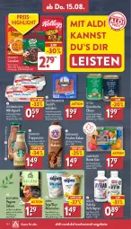 Gazetka promocyjna Aldi Nord - Von Montag - Gazetka - ważna od 17.08 do 17.08.2024 - strona 28 - produkty: aldi, alpro, angebot, angebote, aus der tiefkühlung, Ayran, bärenmarke, Becher, cerealien, cin, eier, eis, flasche, kakao, Kefir, leckermäulchen, milch, Müller, natur, olive, oliven, quark, reis, rohschinken, salami, schinken, Skyr, soja, Spezi, starbucks, Ti