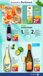 Gazetka promocyjna Aldi Nord - Von Montag - Gazetka - ważna od 17.08 do 17.08.2024 - strona 37 - produkty: alkohol, auer, beere, beeren, bio, Blüte, cocktail, drink, ecco, eis, eiswürfel, elle, flasche, frizzante, frucht, garnier, holunder, holunderblüte, hugo, limette, mac, Mett, minze, Nektar, orange, orangen, orangensaft, prosecco, reis, saft, Ti, tiefpreis, trolli, wein, würfel, zitrone, zitronen