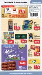 Gazetka promocyjna Famila - Prospekte - Gazetka - ważna od 17.09 do 17.09.2022 - strona 17 - produkty: after eight, beutel, Cap, cappuccino, cin, coupon, coupons, cracker, dallmayr, dallmayr gold, decke, eis, erde, gin, haribo, lebensmittel, lorenz, maoam, merci, Meßmer, milka, milka schokolade, Nescafé, nescafé gold, reis, saltletts, schoko, schokolade, sofortrabatt, tee, Ti, tuc, ZTE