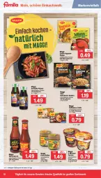 Gazetka promocyjna Famila - Prospekte - Gazetka - ważna od 17.09 do 17.09.2022 - strona 18 - produkty: Becher, beutel, braten, Brühe, eis, elle, flasche, maggi, Maggi Schnelle Pfanne, nudel, nudeln, pfanne, reis, sauce, saucen, Soße, suppe, terrine, Ti, würzsauce, würzsaucen, ZTE