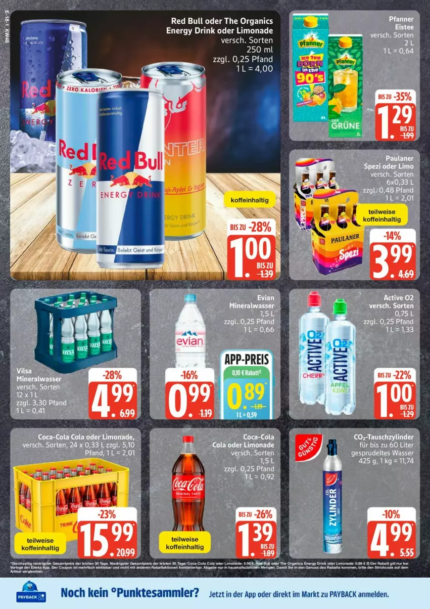Aktueller Prospekt Edeka - Prospekte - von 24.11 bis 29.11.2025 - strona 24 - produkty: coca-cola, cola, drink, eis, energy drink, limo, limonade, payback, red bull, reis, tesa, Ti, ZTE