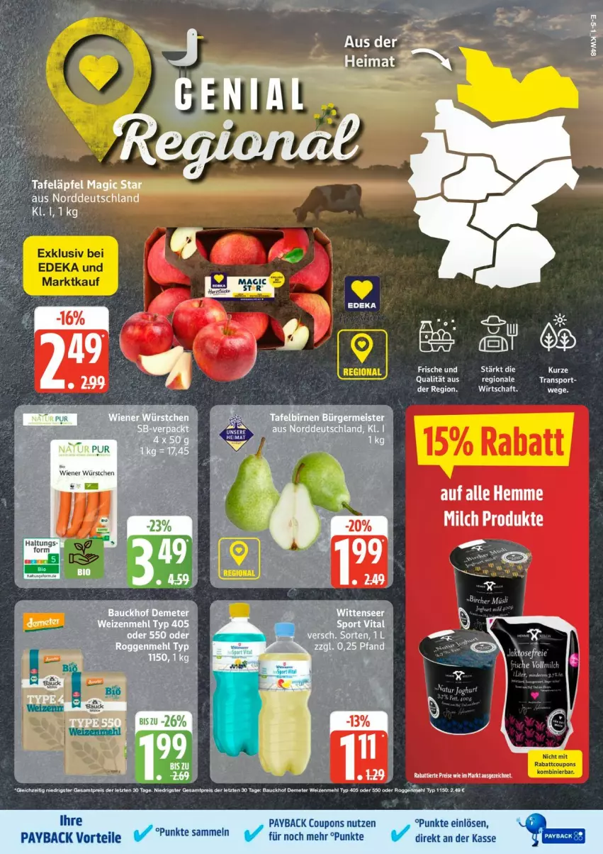 Aktueller Prospekt Edeka - Prospekte - von 24.11 bis 29.11.2025 - strona 5 - produkty: joghur, joghurt, natur, Sport