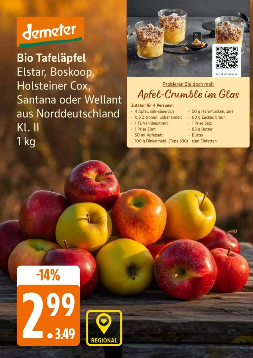 Aktueller Prospekt Edeka - Prospekte - von 24.11 bis 29.11.2025 - strona 8 - produkty: apfel, apfelsaft, bier, Biere, bio, bosch, braun, butter, dinkelmehl, hafer, haferflocken, mehl, rum, saft, salz, tafeläpfel, vanille, zitrone, zitronen, ZTE, zucker