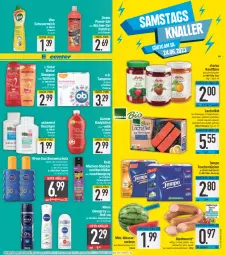 Gazetka promocyjna E Center - Angebote der Woche - Gazetka - ważna od 17.06 do 17.06.2023 - strona 19 - produkty: bio, body, bodylotion, deo, deospray, duschgel, eis, elvital, ente, filet, flasche, garnier, gin, Heu, konfitüre, küche, Küchen, lachs, lachsfilet, Lotion, mac, melone, milch, natur, nivea, nivea sun, O.b., power-gel, reis, ring, roll-on, rwe, scheuermilch, sebamed, sekt, shampoo, shampoo oder spülung, sonnenmilch, sonnenschutz, spülung, super-knüller, Tampon, tampons, Tasche, taschen, taschentücher, Tempo, Ti, tisch, tücher, vita, wasser, wassermelone, wurst, ZTE