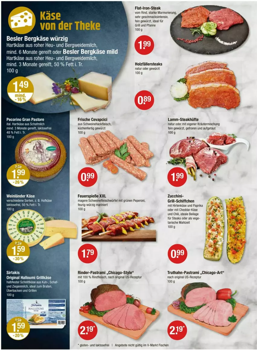 Aktueller Prospekt Vmarkt - Prospekte - von 18.07 bis 24.07.2024 - strona 2 - produkty: angebot, angebote, Astra, Bergkäse, braten, cevapcici, cheddar, chili, eis, fisch, fische, fleisch, für grill und pfanne, gewürz, gin, grill, grill und pfanne, Grillkäse, hackfleisch, halbfester schnittkäse, Halloumi, hartkäse, Heu, hirtenkäse, Holz, holzfällersteaks, ideal für grill, ideal für grill und pfanne, ideal zum braten, ilag, Käse, kräuter, Kräutermischung, küche, Küchen, lamm, mac, milch, natur, paprika, pastrami, peperoni, Peroni, pfanne, rezept, rind, rinder, rindfleisch, Schiffchen, schnittkäse, schwein, schweine, schweinefleisch, Schweinehackfleisch, steak, steakhüfte, steaks, Ti, truthahn, und pfanne, weidemilch, wein, weine, würfel, zucchini