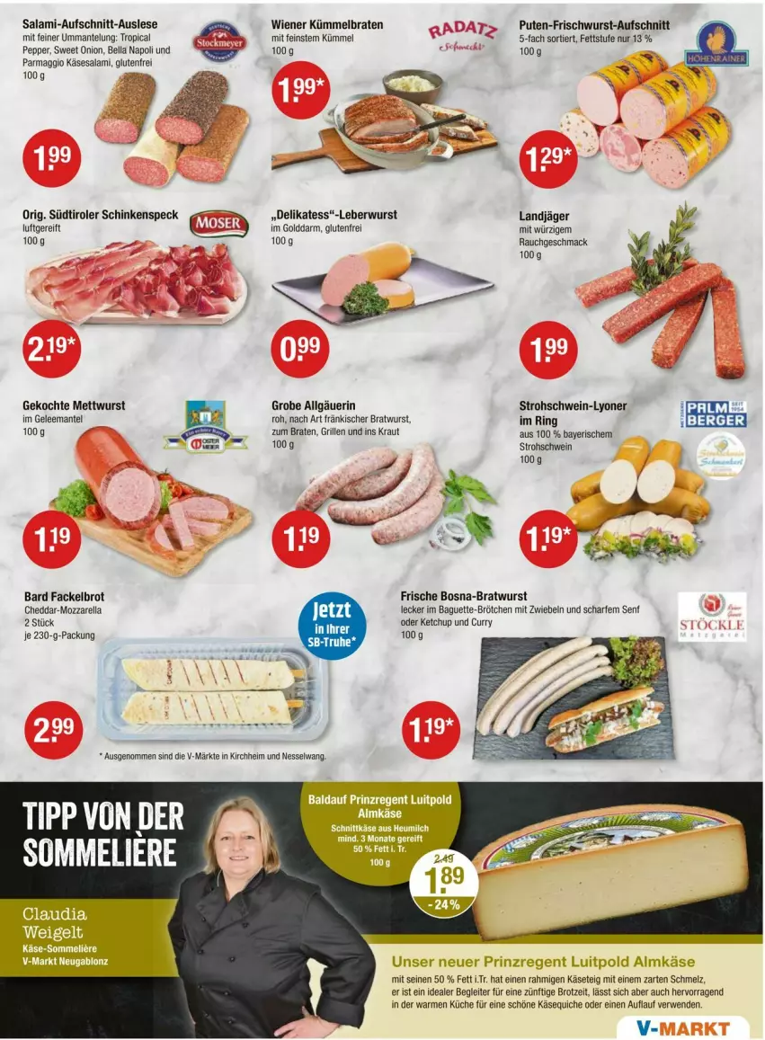 Aktueller Prospekt Vmarkt - Prospekte - von 18.07 bis 24.07.2024 - strona 3 - produkty: aufschnitt, baguette, braten, bratwurst, brot, brötchen, cheddar, curry, frischwurst-aufschnitt, gelee, grill, Käse, ketchup, Kraut, küche, landjäger, leberwurst, LG, lyoner, mac, maggi, Mantel, Mett, mettwurst, mit zwiebeln, mozzarella, pute, Quiche, Rauch, rel, ring, rwe, salami, schinken, schinkenspeck, schwein, senf, Speck, südtiroler, Ti, wein, wiener, wurst, Yo, zwiebel, zwiebeln