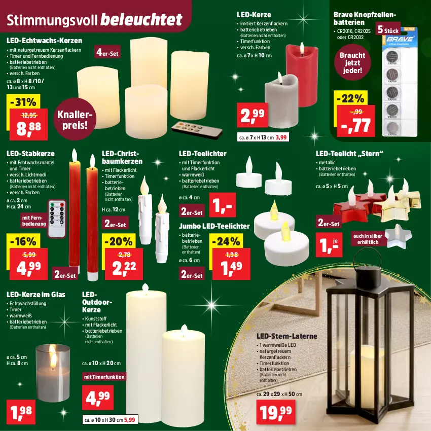 Aktueller Prospekt Thomas Philipps - von 24.11 bis 29.11.2025 - strona 10 - produkty: batterie, batterien, Bau, Baumkerzen, eis, elle, fernbedienung, jumbo, kerze, knallerpreis, lack, Lacke, laterne, LED-Kerze, Leuchte, Mantel, mit fernbedienung, natur, Rauch, reis, Stabkerze, tee, Teelicht, teelichte, Ti, timer