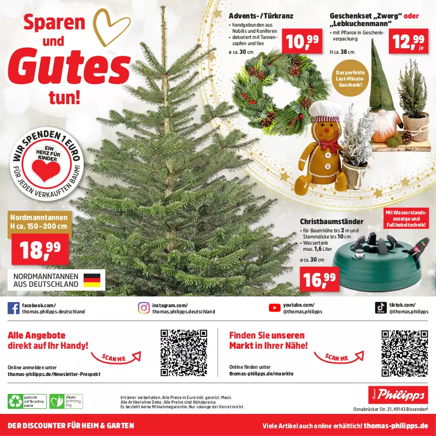 Aktueller Prospekt Thomas Philipps - von 24.11 bis 29.11.2025 - strona 26 - produkty: abholpreise, alle preise sind abholpreise, angebot, angebote, Bau, Clin, discount, eis, Garten, geschenkset, Handy, Konifere, Kranz, kuchen, Lebkuchen, papier, pflanze, reis, Ti, Türkranz, wasser, wassertank, Yo