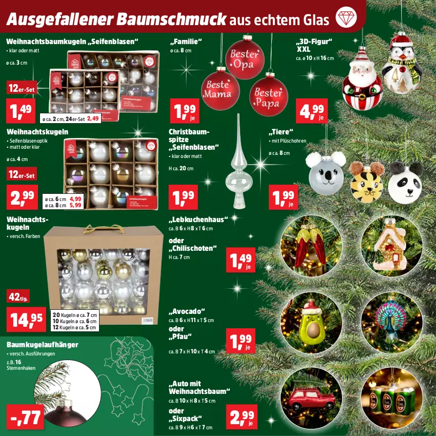 Aktueller Prospekt Thomas Philipps - von 24.11 bis 29.11.2025 - strona 8 - produkty: auto, avocado, Bau, Baumkugel, Baumschmuck, Baumspitze, chili, kuchen, Kugel, Lebkuchen, LG, Pfau, Plüsch, Schmuck, Seife, Ti, Tiere, Weihnachtsbaum, Weihnachtskugeln