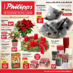 Gazetka promocyjna Thomas Philipps - Gazetka - ważna od 29.11 do 29.11.2025 - strona 1 - produkty: Adventskranz, batterie, batterien, Berger, bett, bettwäsche, dekoration, gewürz, Glühwein, kerze, kissen, Kranz, Rauch, Ti, topf, Weihnachtsstern, wein