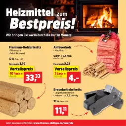 Gazetka promocyjna Thomas Philipps - Gazetka - ważna od 29.11 do 29.11.2025 - strona 21 - produkty: Anfeuerholz, bestpreis, braun, briketts, eis, Holz, Holzbriketts, reis, ring, sac, vorteilspreis