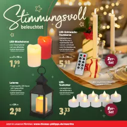 Gazetka promocyjna Thomas Philipps - Gazetka - ważna od 29.11 do 29.11.2025 - strona 3 - produkty: batterie, batterien, dekoration, fernbedienung, kerze, lack, Lacke, laterne, LED-Kerze, Leuchte, natur, tee, Teelicht, teelichte, Ti, timer, tisch
