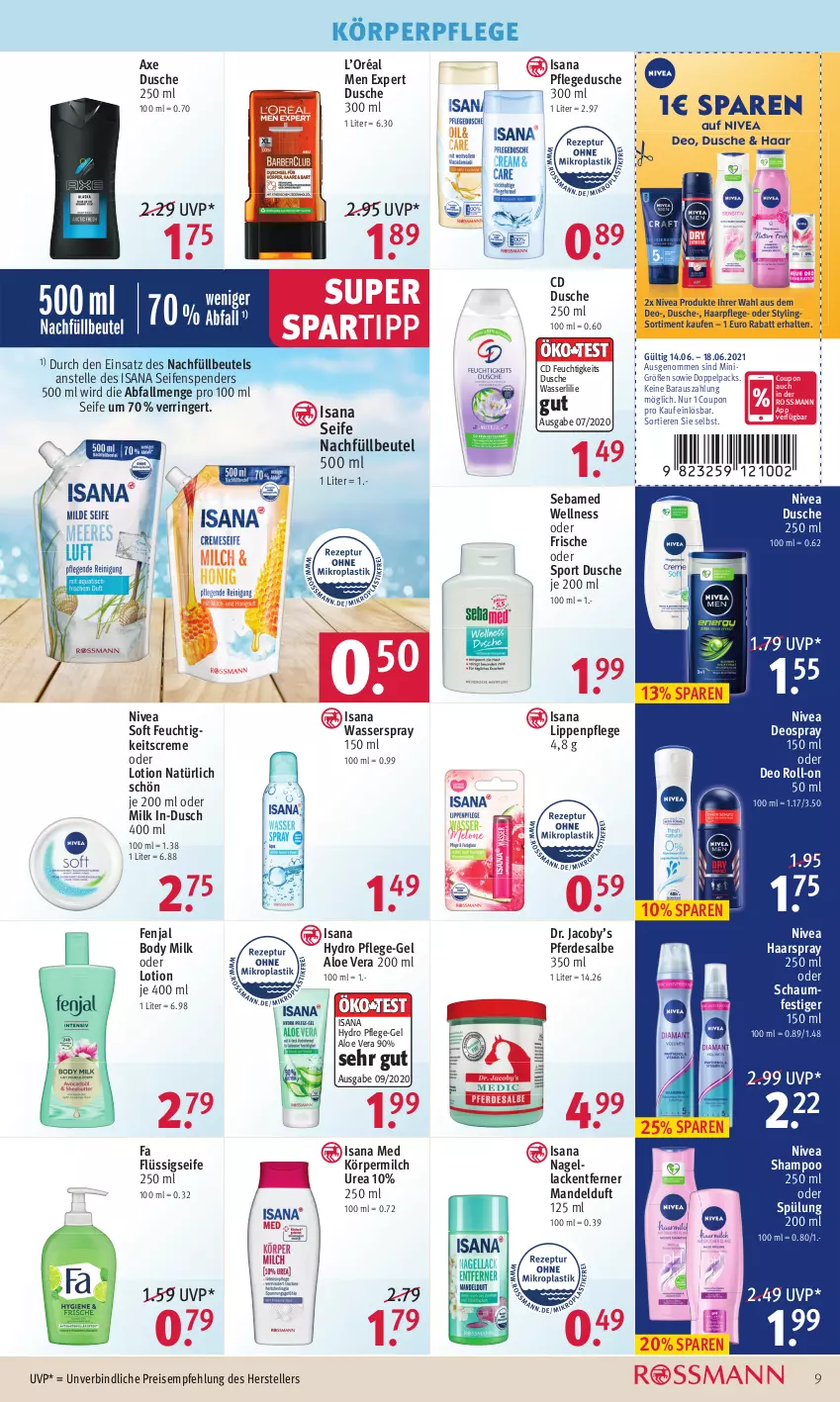 Aktueller Prospekt Rossmann - Prospekte - von 14.06 bis 18.06.2021 - strona 9