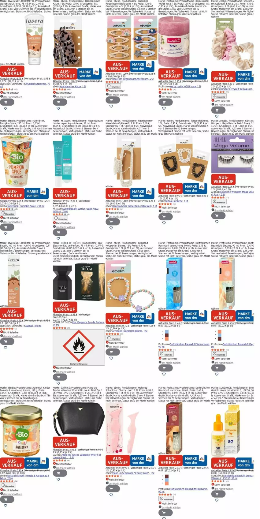 Aktueller Prospekt Dm Drogerie - Prospekte - von 06.04 bis 15.04.2026 - strona 24 - produkty: aqua, arla, Armband, aufstrich, Babyöl, Bad, balsam, bio, blume, Brei, creme, dell, drink, Eau de parfum, eis, elle, hafer, Haferdrink, Halskette, Holz, kerze, Kette, Kinder, kosmetik, lamm, lavera, Make-up, natur, naturkosmetik, parfum, perlen, Profissimo, Raumduft, reis, Schutzcreme, sim, Tasche, Ti, tomate, vita, Vitamin C