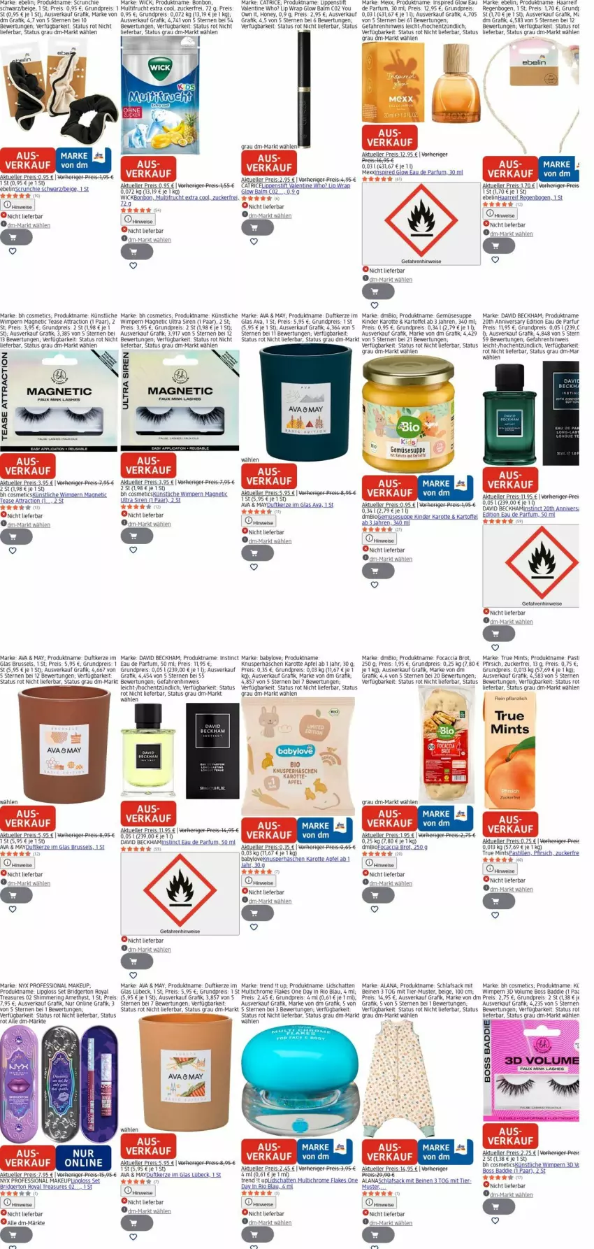 Aktueller Prospekt Dm Drogerie - Prospekte - von 06.04 bis 15.04.2026 - strona 25 - produkty: ACC, apfel, asti, Babylove, Bad, bio, boss, Brei, brot, cin, David Beckham, Duftkerze, Eau de parfum, eis, elle, flakes, Focaccia, frucht, kartoffel, kerze, Kinder, Lipgloss, Lippenstift, Mexx, mint, parfum, pfirsich, reis, ring, rum, sac, schlafsack, suppe, Ti, WICK, wrap, Yo, zucker