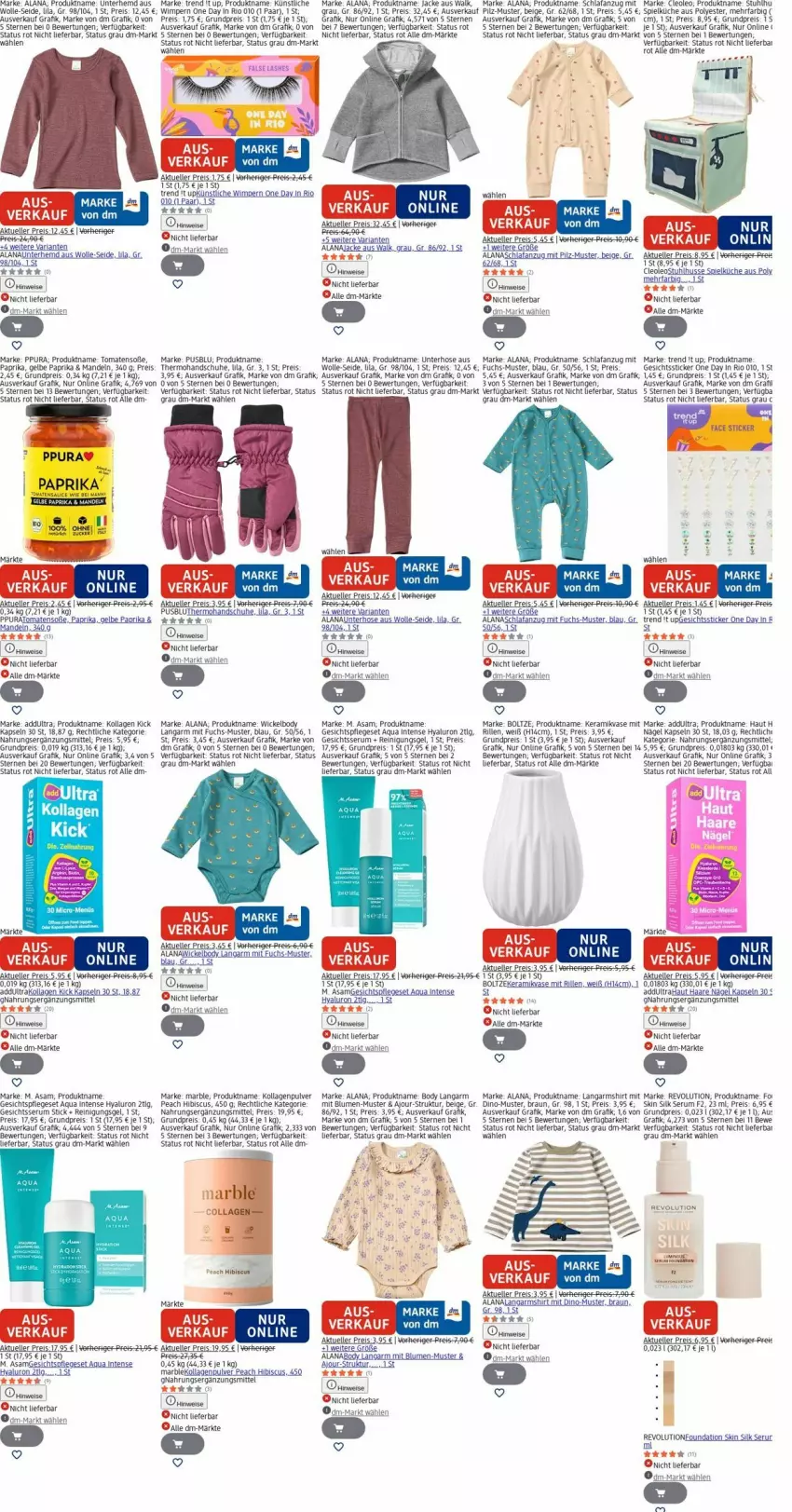 Aktueller Prospekt Dm Drogerie - Prospekte - von 06.04 bis 15.04.2026 - strona 27 - produkty: Anzug, aqua, blume, blumen, body, braun, Brei, eis, elle, gesichtspflege, handschuhe, hemd, hose, hyaluron, Jacke, Kollagen, küche, Langarmshirt, LG, lion, mais, mandel, mandeln, paprika, Reinigung, Reinigungsgel, reis, rum, Schlafanzug, schuhe, Serum, shirt, Soße, Spielküche, stuhl, Ti, tomate, tomaten, Unterhemd, usb, varta, Vase, WICK, Wickelbody, wolle, zucker