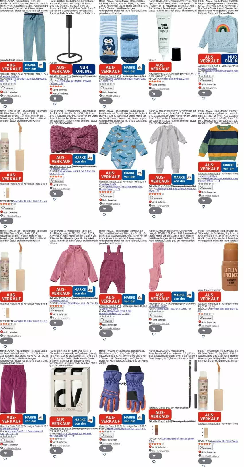 Aktueller Prospekt Dm Drogerie - Prospekte - von 06.04 bis 15.04.2026 - strona 29 - produkty: Anzug, body, braun, eis, elle, essig, Finish, handschuhe, hose, Jacke, jeans, kerze, Kerzenhalter, Latzhose, LG, Lusti, pingui, Pullover, reis, ring, rum, Schlafanzug, schuhe, shirt, socken, Strumpfhose, Sweatshirt, Ti, topper, usb, Yo