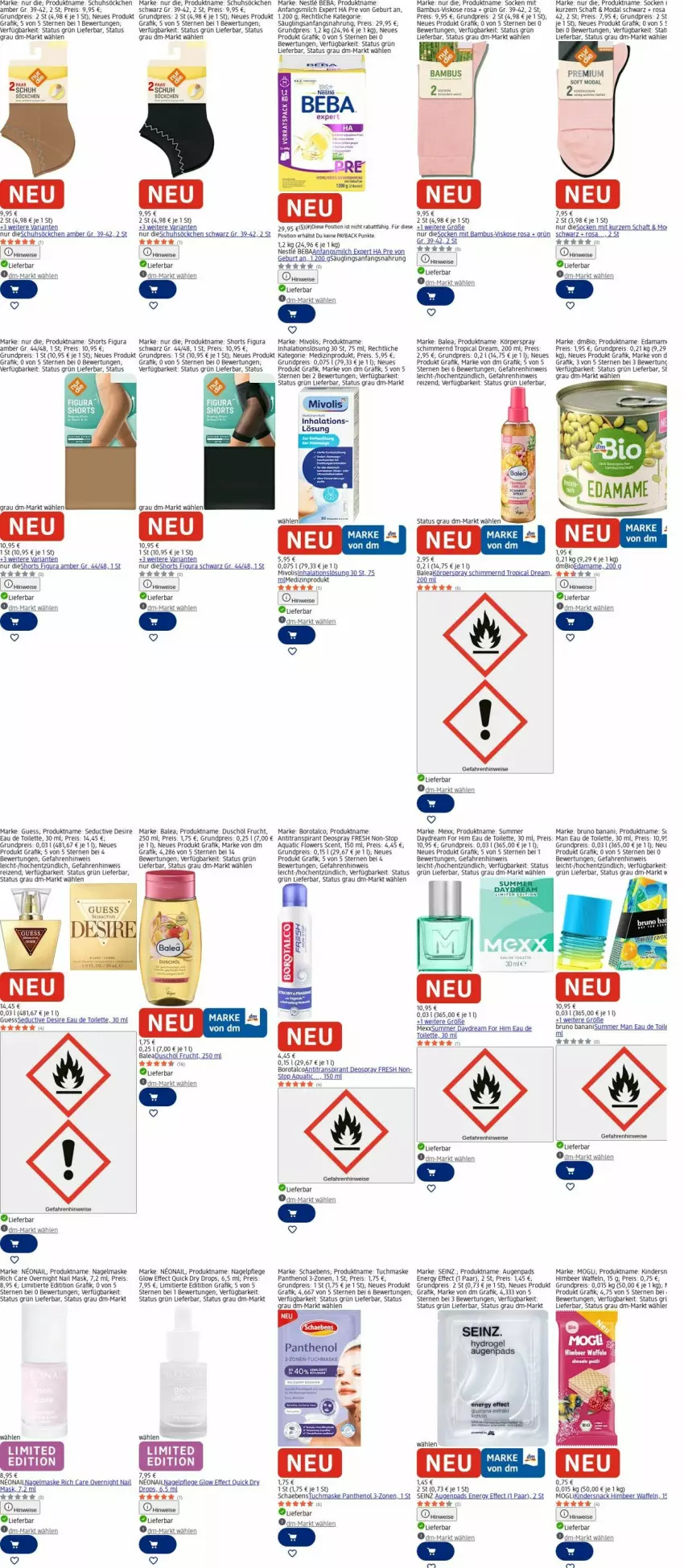 Aktueller Prospekt Dm Drogerie - Prospekte - von 06.04 bis 15.04.2026 - strona 8 - produkty: Amber, Antitranspirant, aqua, bambus, Beba, bio, Borotalco, bruno banani, deo, deospray, eau de toilette, Effect, eier, eis, Flowers, frucht, himbeer, Kinder, Körperspray, mam, Maske, medizinprodukt, Mexx, milch, Panthenol, reis, Ria, rum, Schaebens, shorts, söckchen, socken, Ti, tuc, tuchmaske, uhu, waffeln