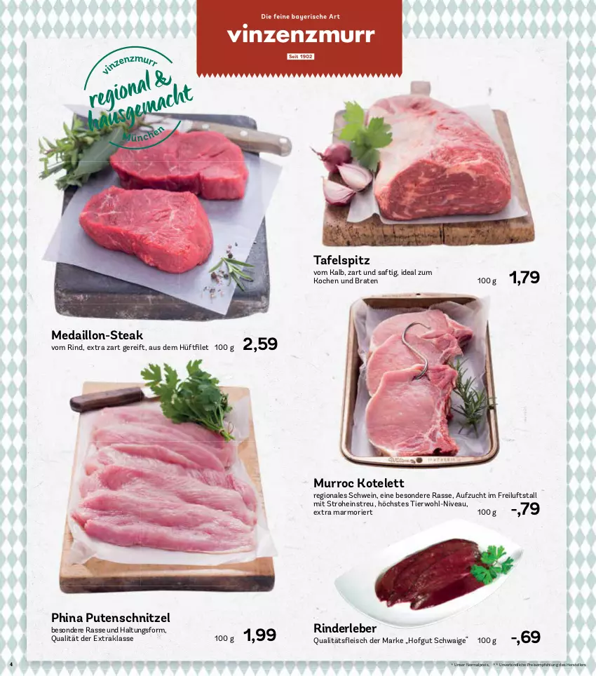 Aktueller Prospekt Aez - Prospekte - von 07.03 bis 12.03.2022 - strona 4 - produkty: braten, eis, elle, hofgut, kotelett, nivea, pute, putenschnitzel, reis, rind, rinder, Rinderleber, saft, schnitzel, schwein, steak, tafelspitz, teller, Ti, wein