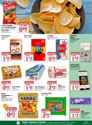 Gazetka promocyjna Globus - Prospekte - Gazetka - ważna od 16.04 do 16.04.2022 - strona 15 - produkty: alpro, amicelli, angebot, angebote, angebotspreis, chips, cracker, crunchips, eis, elle, frucht, fruchtgummi, haribo, knoppers, Lakritz, lindt, lorenz, lorenz crunchips, mars, mikado, milka, oder lakritz, reis, ritter, schoko, schokolade, storck, tafelschokolade, Ti, toffifee