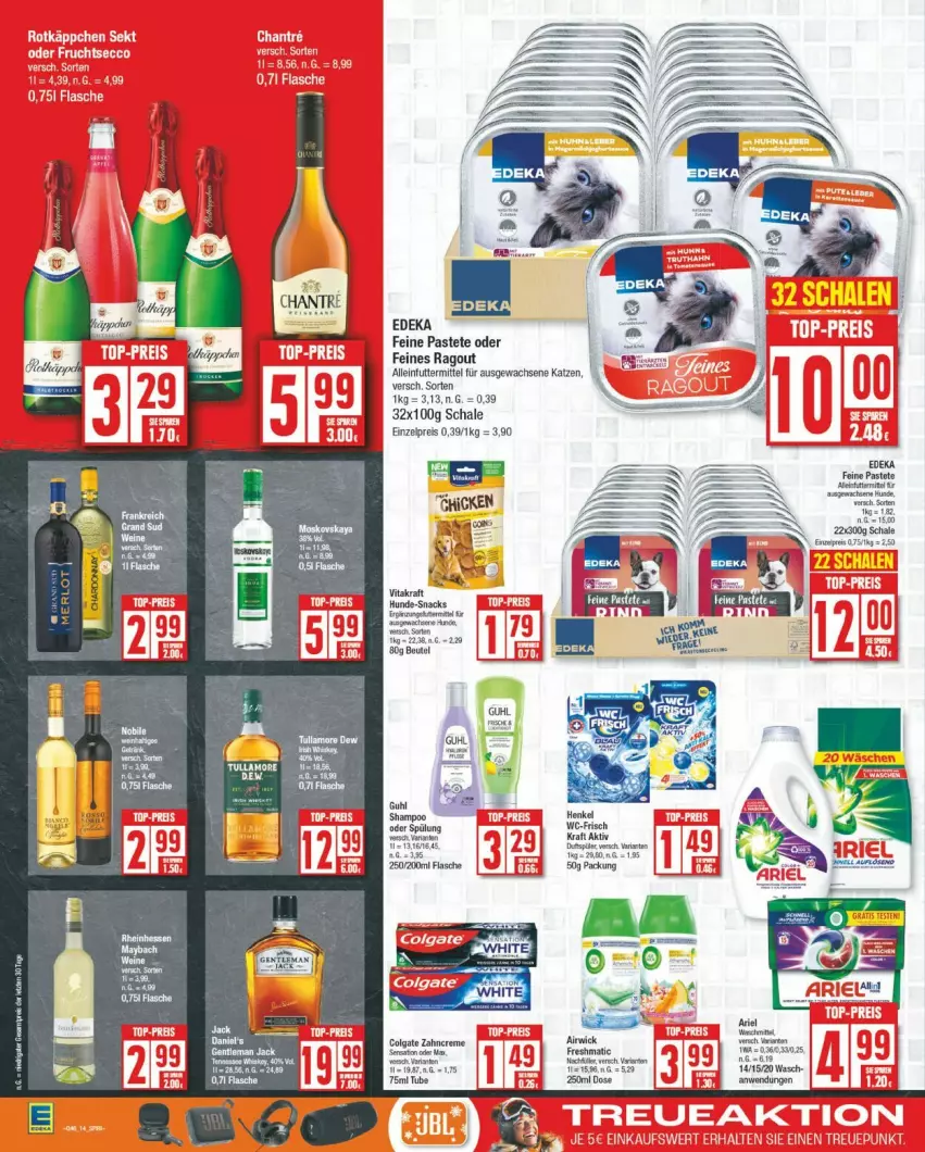 Aktueller Prospekt Edeka - Prospekte - von 11.11 bis 16.11.2024 - strona 14 - produkty: alleinfuttermittel, colgate, creme, deka, eis, flasche, Guhl, kraft, LG, pastete, Ragout, reis, Schal, Schale, shampoo, Ti, zahncreme