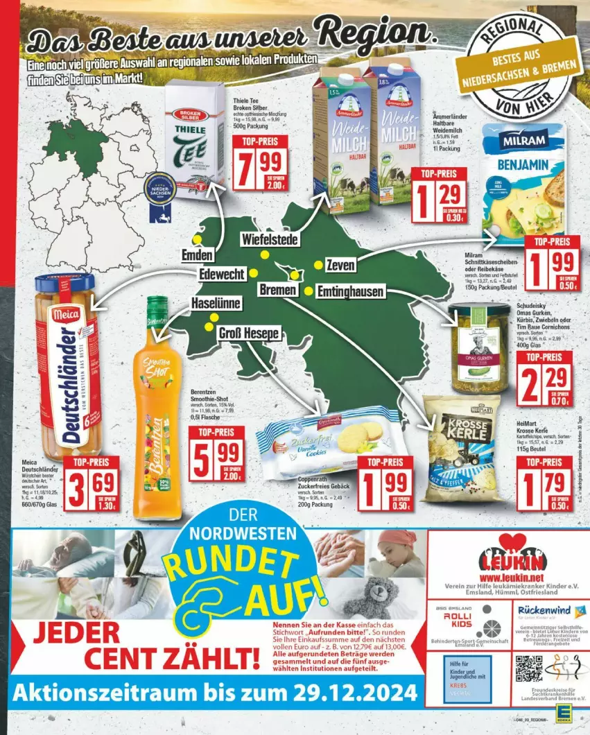 Aktueller Prospekt Edeka - Prospekte - von 11.11 bis 16.11.2024 - strona 9 - produkty: beutel, eis, Käse, käsescheiben, milch, Reibekäse, reis, schnittkäse, schnittkäsescheiben, Ti, weidemilch