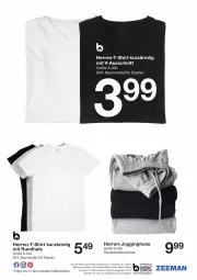 Gazetka promocyjna Zeeman - Prospekte - Gazetka - ważna od 15.03 do 15.03.2024 - strona 5 - produkty: Bau, baumwolle, bett, gin, herren-t-shirt, hose, Jogginghose, LG, shirt, T-Shirt, Ti, wolle