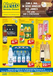 Gazetka promocyjna Netto Marken-Discount - Getränkemarkt in deiner Nähe - Gazetka - ważna od 12.11 do 12.11.2022 - strona 1 - produkty: Alwa, angebot, angebote, apfel, auer, Berger, bestpreis, bier, Biere, burger, Cava, discount, eis, freixenet, getränk, getränke, Holz, kirsch, LG, marken-discount, mineralwasser, ndk, nürnberger, regensburger, reis, säfte, spirituosen, Ti, wasser, wein, ZTE