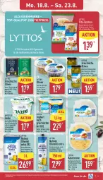 Gazetka promocyjna Aldi Nord - Von Montag - Gazetka - ważna od 23.08 do 23.08.2025 - strona 11 - produkty: aldi, apostels, Becher, Bifteki, brot, creme, dip, eis, elle, flasche, frischkäse, frischkäsezubereitung, gin, gyros, joghur, joghurt, joghurt nach, kartoffel, kartoffeln, Käse, küche, natives olivenöl, olive, oliven, olivenöl, olivenöl extra, reis, Schal, Schale, Tasche, taschen, Ti, tiefpreis, zaziki, zitrone, zitronen, ZTE