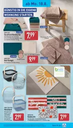Gazetka promocyjna Aldi Nord - Von Montag - Gazetka - ważna od 23.08 do 23.08.2025 - strona 13 - produkty: Bad, badematte, Bau, baumwolle, bett, dell, duschtuch, eis, elle, handtücher, Holz, korb, Mode, reine baumwolle, Ria, rwe, Ti, tuc, tücher, wolle